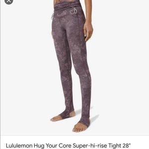 Lululemon Hug Your Core Super Hi-rise 28” Size 4.
